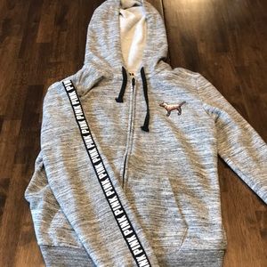Pink Victoria secret sip up hoodie xs sequence